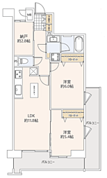 間取図画像 2SLDK