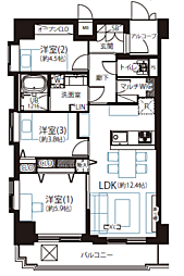 間取図画像 3LDK