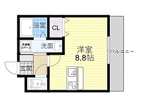 大阪府大阪市城東区諏訪１丁目（賃貸アパート1R・1階・24.26㎡） その2