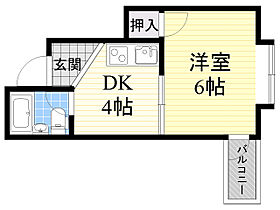 サン高倉 502 ｜ 大阪府大阪市都島区高倉町１丁目（賃貸マンション1DK・5階・20.07㎡） その2