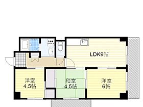 ファミリーハイツ河野  ｜ 大阪府大阪市城東区東中浜９丁目9番24号（賃貸マンション3LDK・2階・54.00㎡） その2