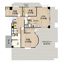 大阪府大阪市北区天満２丁目1番24号（賃貸マンション3LDK・14階・116.17㎡） その2