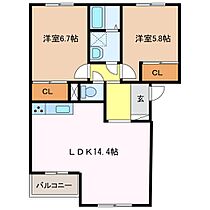 パルディアＨＭ 201 ｜ 三重県名張市南町（賃貸アパート2LDK・2階・60.20㎡） その2