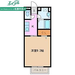 フラット立石S 1Kの間取図画像