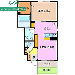 PROUD桔梗が丘 B棟 1階