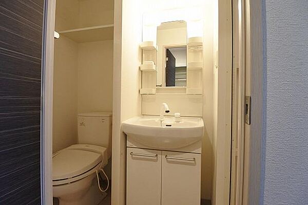 画像7:スペースがある洗面台は便利ですね。