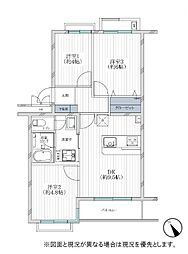 綱島ビューハイツ 3DKの間取図画像