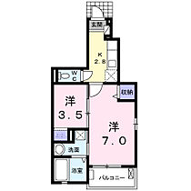 プチボヌール 101 ｜ 栃木県真岡市熊倉町4935-2（賃貸アパート2K・1階・31.65㎡） その2