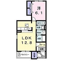 ナックフクジュニュータウンＢ 101 ｜ 栃木県真岡市熊倉1丁目20-1（賃貸アパート1LDK・1階・46.03㎡） その2