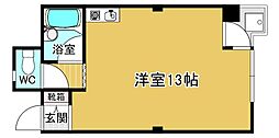 クリエートコート箕面 ワンルームの間取図画像