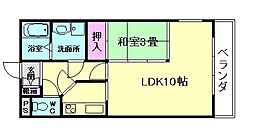 ノースヒルズ 1LDKの間取図画像