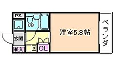 カルムWEST 1Kの間取図画像