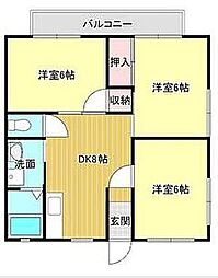 エクセランDの間取図画像