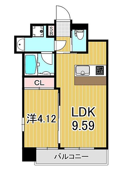 プレジオ亀有 401｜東京都葛飾区青戸8丁目(賃貸マンション1LDK・4階・34.30㎡)の写真 その2