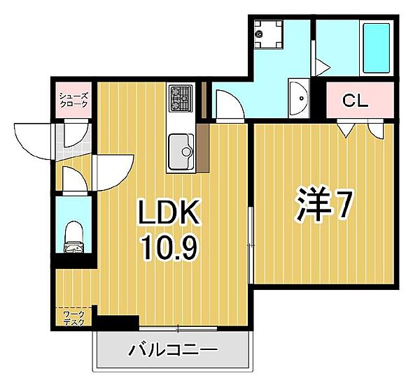 グラナーデ西加平 205｜東京都足立区西加平1丁目(賃貸アパート1LDK・2階・41.48㎡)の写真 その2