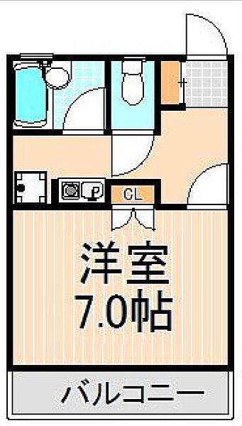 Ａベルハイツ 205｜東京都足立区中川2丁目(賃貸アパート1K・2階・20.16㎡)の写真 その2
