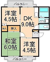 間取図画像 3DK