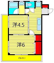 第2吉田ビル 1LDKの間取図画像
