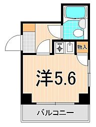 エスパッソ綾瀬 ワンルームの間取図画像