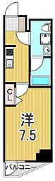 RELUXIA亀有 1Kの間取図画像