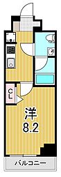 RELUXIA亀有 1Kの間取図画像