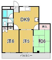 ファースト・ルネ 3DKの間取図画像