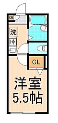 Excel1 1Kの間取図画像