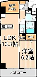 A8 1SLDKの間取図画像