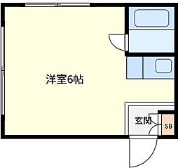 レジデンスカープ青戸 ワンルームの間取図画像
