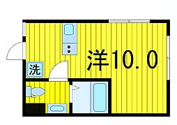 アヤセ212 ワンルームの間取図画像
