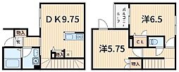 モンシャン 2DKの間取図画像