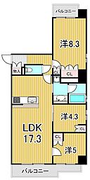PRIMEURBAN亀有 3LDKの間取図画像