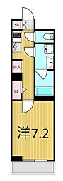 クレストコート綾瀬 1Kの間取図画像
