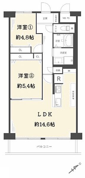 間取りを拡大表示