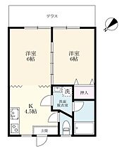 カレント小楠 105 ｜ 佐賀県武雄市武雄町大字昭和（賃貸アパート2K・1階・37.52㎡） その2