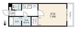 アド・プリモ伊万里 1Kの間取図画像