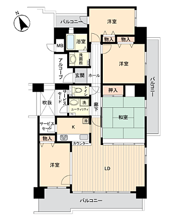 間取りを拡大表示