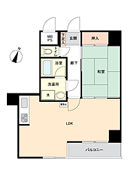 ライオンズマンション湯河原第3 1LDKの間取図画像