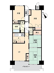 朝日プラザシティサザンパークB棟1番街 4LDKの間取図画像