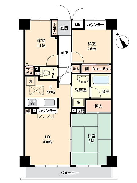 間取りを拡大表示