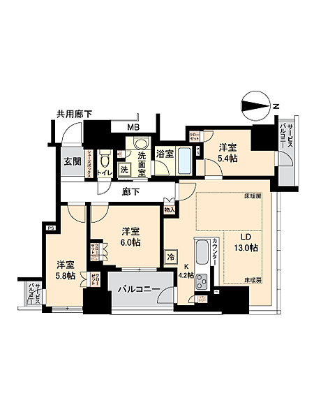間取りを拡大表示