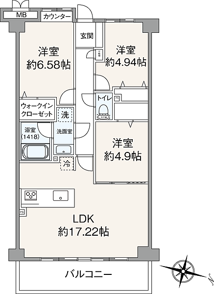 間取りを拡大表示
