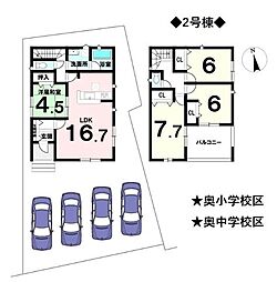 新築戸建　一宮市奥町字内込　2号棟　全2棟