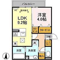 Ｄ－ＲＯＯＭ紅雲町Ａ 105 ｜ 群馬県前橋市紅雲町2丁目（賃貸アパート1LDK・1階・40.29㎡） その2