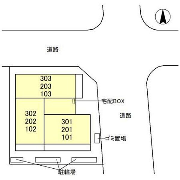 （仮）Ｄ－ＲＯＯＭ南町3丁目 202｜群馬県前橋市南町3丁目(賃貸アパート1LDK・2階・33.56㎡)の写真 その3