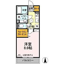 カーサココルン　Ａ棟 102 ｜ 群馬県前橋市朝日町3丁目（賃貸アパート1K・1階・30.03㎡） その2