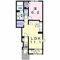 アルモニ 103 ｜ 群馬県前橋市石倉町5丁目（賃貸アパート1LDK・1階・43.61㎡） その2