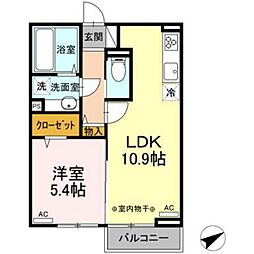 アメージングベルデ 1LDKの間取図画像
