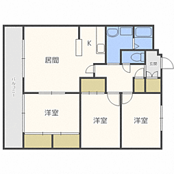 メゾン伏見 3LDKの間取図画像