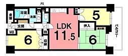 パークシティ江南四番街 3LDKの間取図画像